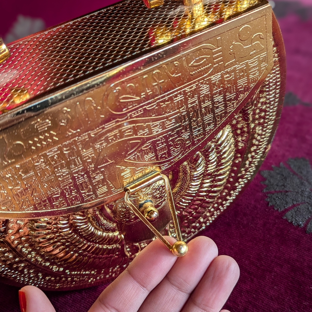 Copper Handcarved Metal Egyptian Handbag - Picture 4 of 10